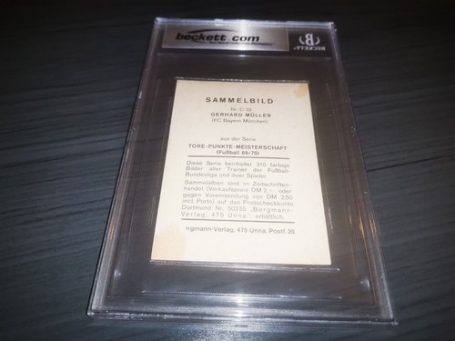 Gerd Müller autograph 1969 Bergmann Verlag Fussball C32 Beckett authenticated - Picture 2 of 2