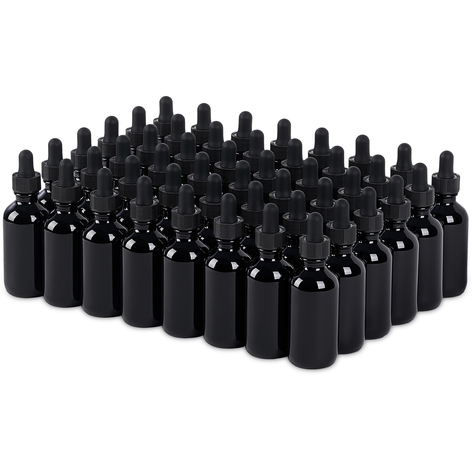 48 Pcs, 2oz Glass Dropper Bottle, Leakproof Tincture Bottles with Dropper, Bl...