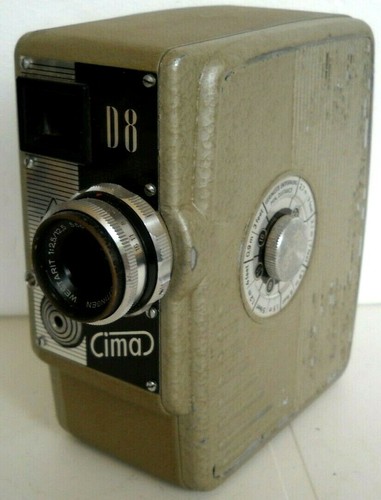 **1950`s CIMA D8 8mm CINE CAMERA, MOTOR & FILM RUN BUTTON WORKING OK VERY GOOD** - Bild 2 von 5