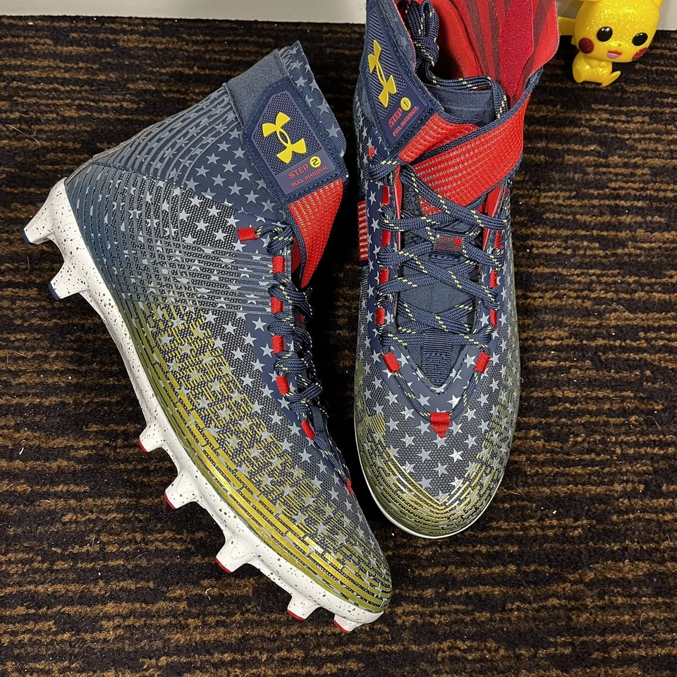 Botines de fútbol Under Armour Highlight MC LE 'USA' para hombre talla 11 3025740-100 Foto 3 de 4