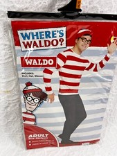Where's Waldo Adult S/M 38-42 Costume