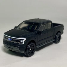 2022 Ford F-150 Lightning Matte Black 1:64 Diecast Diorama Pickup Truck #28