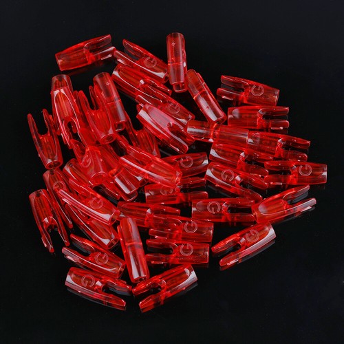 50XArchery Arrow Nock 3.2mm Pin Plastic Tails Compound Recurve Bow DIY Shooting - Picture 15 of 28