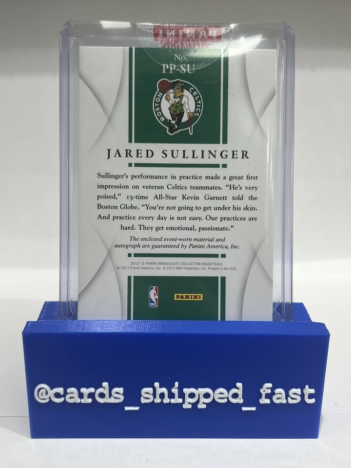 BOTH 2012-13 Immaculate JARED SULLINGER ROOKIE PATCH AUTO RPA Buckeyes / Celtics - Image 3 of 4