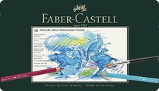 Faber-Castell Albrecht Durer Watercolor Pencil Set in a Metal Tin, Set of 36