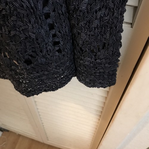 Cardigan tunica maglione manica lunga Chicos grigio nero tessuto aperto nuovo con etichetta tg 3 - Foto 8 di 10
