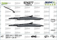 Valeo Wischerblatt für Fiat Ulysse Silencio 02-22 650Mm Mit Clips