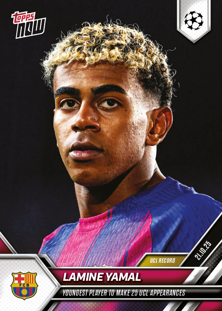 Lamine Yamal FC Barcelona 2025-26 UCL Topps NOW® - Card 33 | eBay