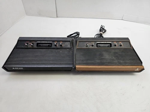 Vintage Lot of 2 Atari 2600 Consoles Tested & Working Consoles Only