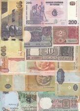 World Banknotes, Lot of 10, Mixed Collection, WBN-281