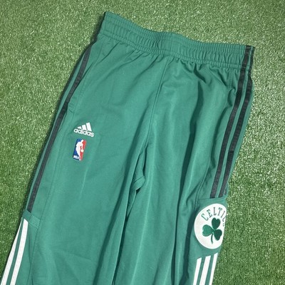 Vintage Boston Celtics Men's ADIDAS NBA Warmup Track Pants Size Small Baggy