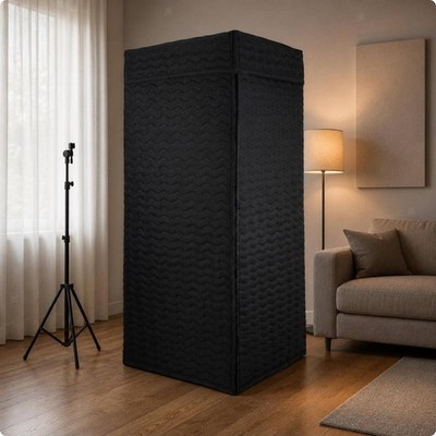 Soundproof Booth Portable Acoustic Recording Isolation Room for Voice Overs and