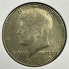 1969-D 50C 40% SILVER Kennedy Half Dollar (88497)