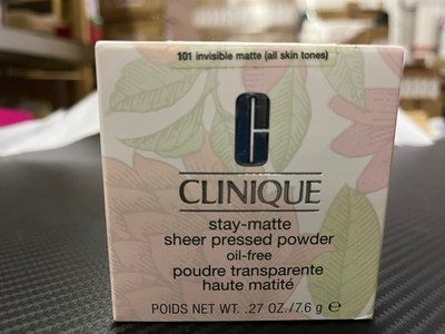 Clinique Stay-Matte Sheer Pressed Powder Oil-Free #101 Invisible Matte 0.27 Oz