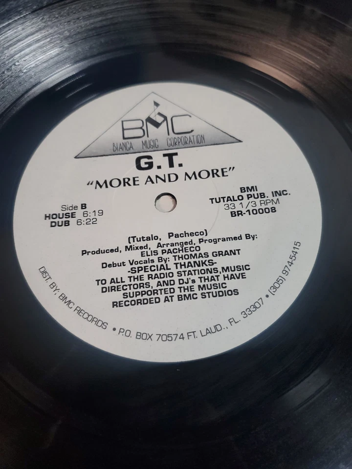 G.T. "More And More" Vinyl LP Foto 3 de 4