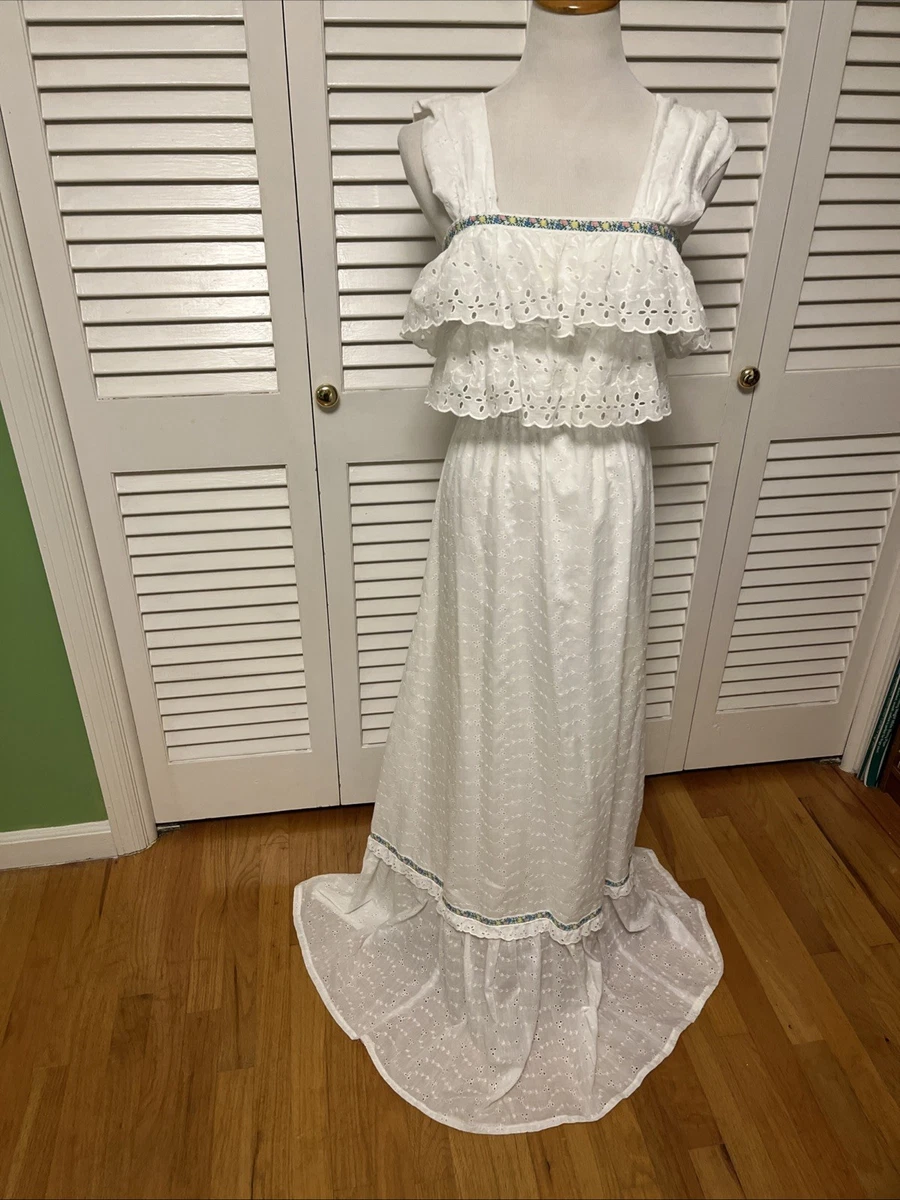 Handmade White Maxi Vintage Dresses for Women for sale | eBay