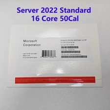 Microsoft Windows Server 2022 Standard Edition 16-Core License 50 CALs Key & DVD