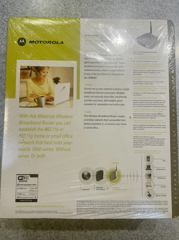 Motorola WR850G 802.11g Wireless Broadband Router NEW - Image 2 of 4