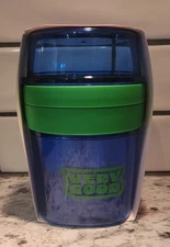 Tabitha Brown for Target Travel Snack Cup With Utensils New Blue 18 oz