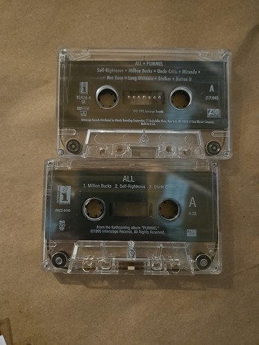 ALL Pummel Cassete And 3 Song Promotional Release Not Intended For Retail Sales - Picture 4 of 10