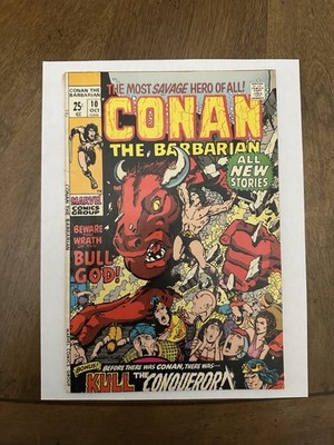 Conan the Barbarian #10  Midgrade Marvel Comics Windsor-Smith Giant Size 1971