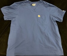 Carhartt Force Scrub Top Medical V-Neck Navy Blue XL
