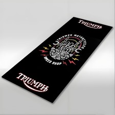 Per TRIUMPH Racing Tappetino Moto Antiscivolo Pit Garage Officina Showroom 220X80CM