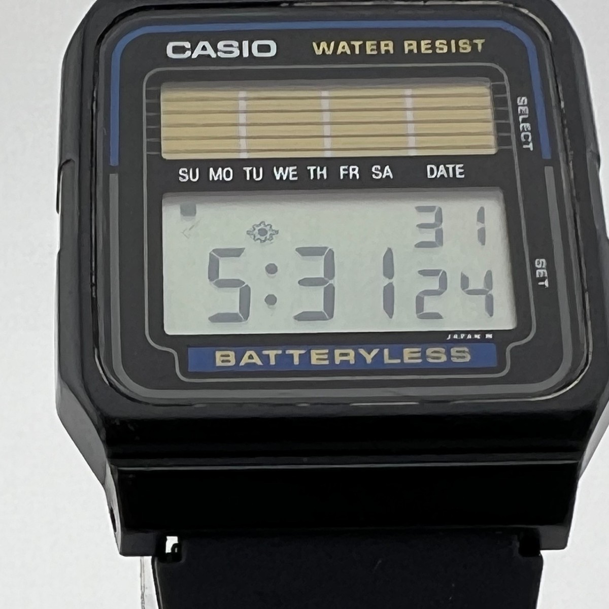 CASIO FB-52W ソーラーデジタル ヴィンテージ 希少品 Casio FB-52W Batteryless Solar Digital Watch Module 520
