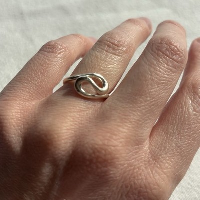 Tiffany & Co Elsa Peretti Sterlingsilber Wellenring Größe 6