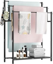 44 Free Standing Towel Racks for Bathroom Towel Storage Black