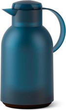 Emsa Isolierkanne Kunststoff Quick Press Verschluss 1,5L Ozeanblau 12h hei&szlig;