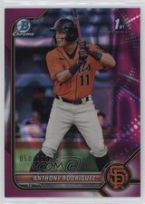 2022 Bowman Chrome Prospects Fuchsia Lava Refractor /199 Anthony Rodriguez 19bb