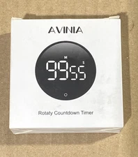 Avinia LED Rotating Countdown Timer, Adjustable Brightness Magnetic QX-5611-2