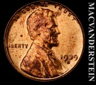 1939-S Lincoln Wheat Cent - Choice Gem Brilliant Uncirculated  Lustrous  #L5053