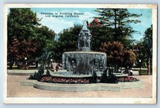 1927 Los Angeles California CA Vintage Postcard Fountain Pershing Square Posted 1927 Los Angeles California CA Vintage Postcard Fountain Pershing Square Posted