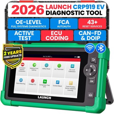 2026 NEWEST X431 CRP919 EV Electric Car Diagnostic Tool Full System OBD2 Scanner