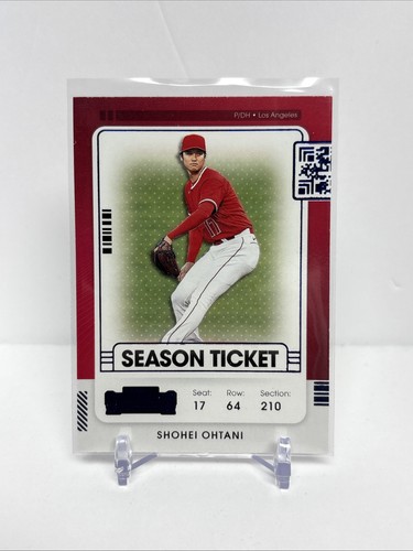 Shohei Ohtani 2021 Panini Contenders Season Ticket Blue Foil #100 Angels Dodgers