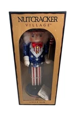Vintage 2002 Patriotic Uncle Sam Nutcracker Village 10th Anniversary Edition USA