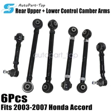 Rear Upper + Lower Control Camber Arms For 2003-2007 Honda Accord 6Pcs  US