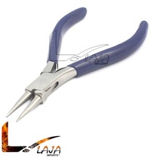 Mini Blue PVC Grips Round Nose Pliers 5 Inch Jewelry Wire Crimping Pliers