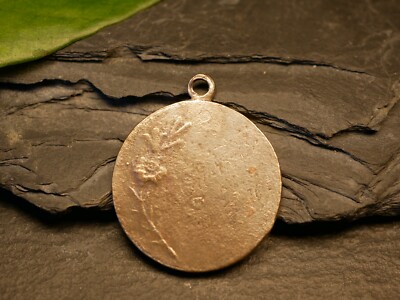 Medaille Der Heiligen Cäcilia – Schutzpatronin Der Musik – Aus Versilbertem Messing, 18 Mm, Made In Italy