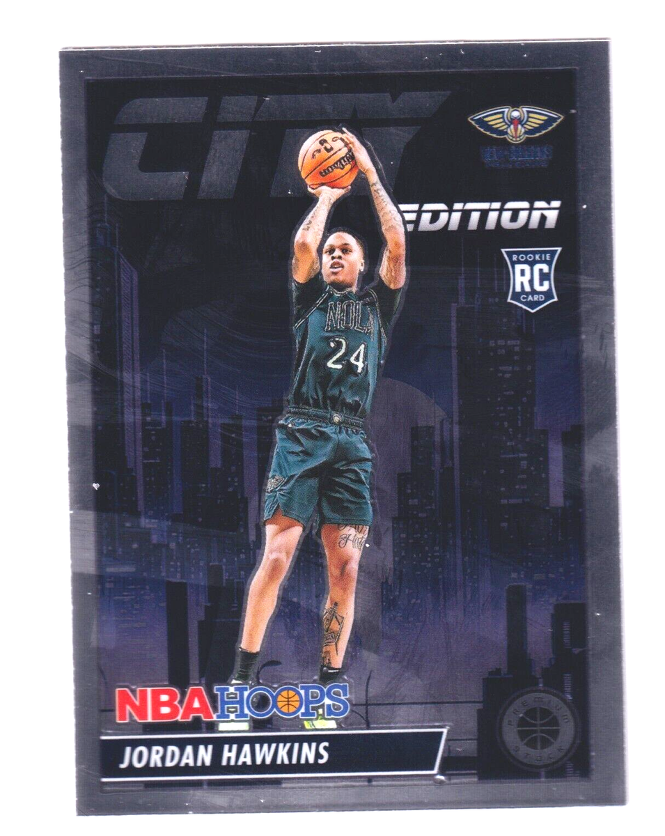 2023-24 NBA Hoops Premium Stock CITY EDITION 7 JORDAN HAWKINS RC