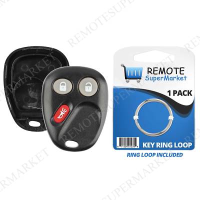 For 2003 2004 2005 2006 GMC Sierra Remote Keyless Entry Key Fob Shell Case Pad