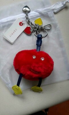 Esprit  Schlüsselanhänger Smileys wunderschön Groß Herz Neu mit Etikett Top