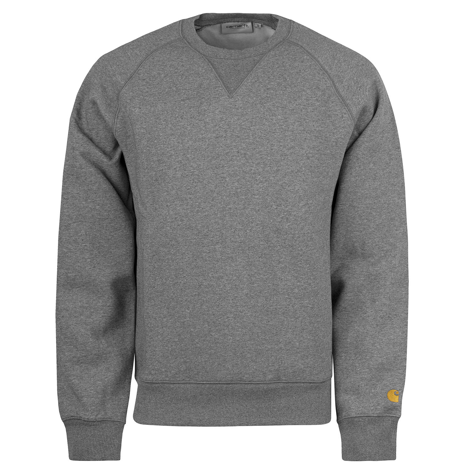 Толстовка Carhartt WIP Chase серая - пуловер Rundhals качество hochwertiger 10990₽