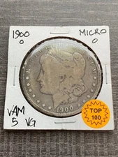 AVC- 1900-O VAM-5 MICRO O MORGAN DOLLAR RAW - VG
