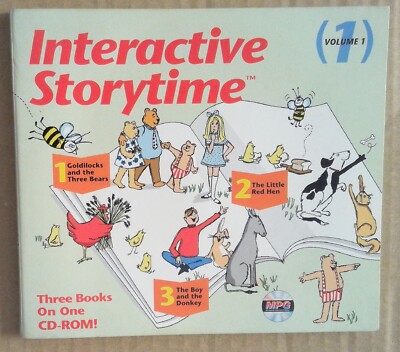 Interactive Storytime Volume 1 - Three Books on one CD-ROM - DOS - Rarität