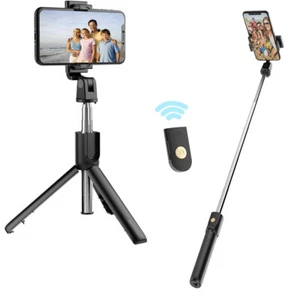 Selfie Stick Tripod Stand avec support de téléphone extensible sans fil Bluetooth
