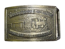 Vtg Wells Fargo  Co Since 1852 "Bankers and Forwarders" Belt Buckle  3169
