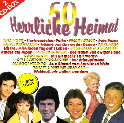 HERRLICHE HEIMAT New 2CD AUSTRIA GERMANY 50 Songs TOP ARTISTS Volksmusik  